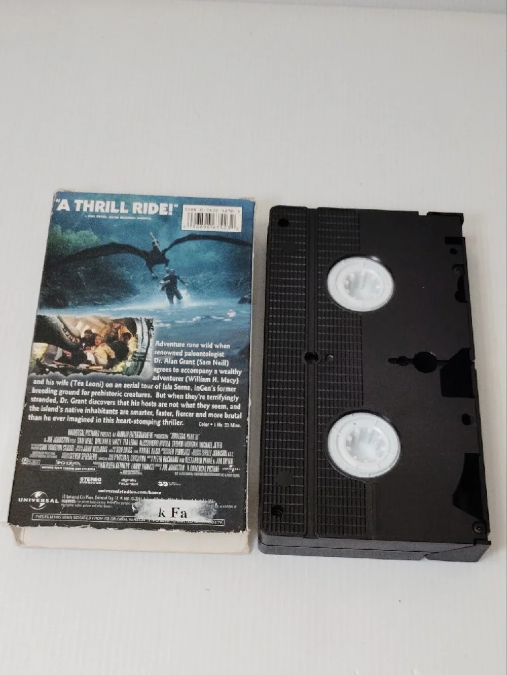 12 For $8 Jurassic Park III VHS Tape with Box - Black and Silver